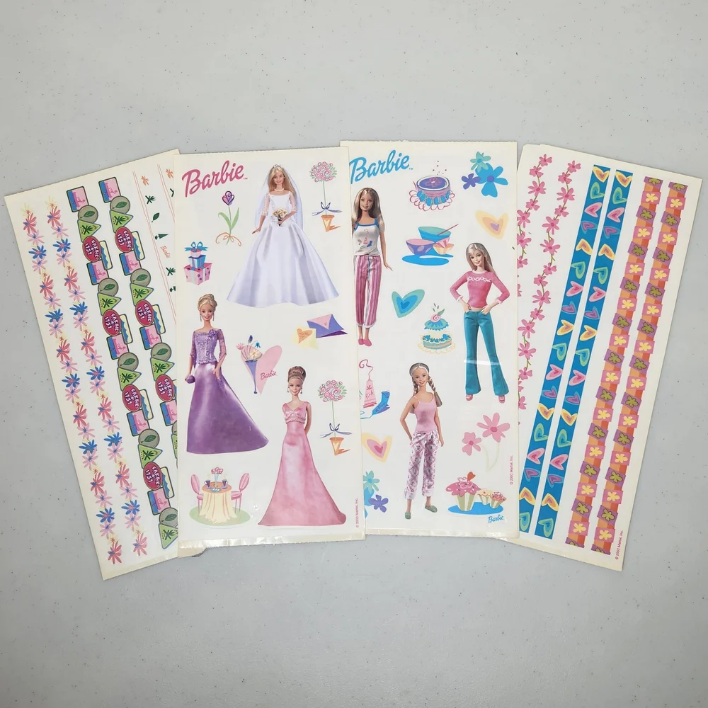 Vintage Sandylion Barbie Scrapbooking Sticker Lot - Picture 1 of 4